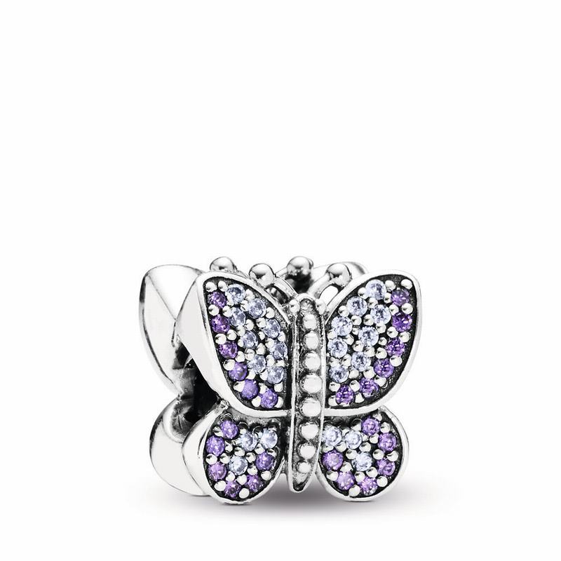 Pandora Sparkling Butterfly Charm Silver Egypt AK6352490